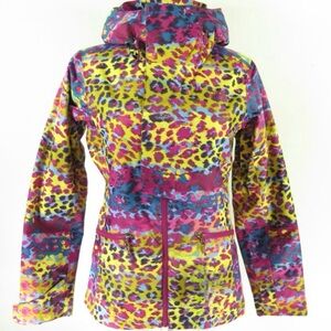 The North Face Vagabond Women’s Colorful Animal Print Hyvent Ski Jacket l Small